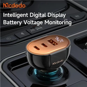 شارژر فندکی سه پورت 100 وات مک دودو Mcdodo Digital Display PD Car Charger CC-2310