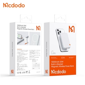 پاوربانک وایرلس مگنتی 10000 مک دودو Mcdodo Built-in Magnetic Wireless 20W Power Bank MC-510