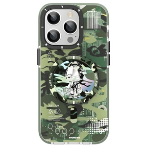 قاب YOUNGKIT یانگکیت Camouflage Circuit Strong Anti-Drop Impact Series Green مناسب برای Apple iPhone 13
