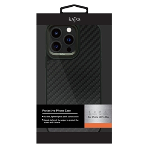 قاب برند کجسا مدل Kajsa Svelte Real Carbon Fibre مناسب برای Apple iPhone 13 Pro Max
