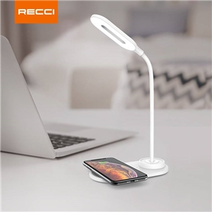چراغ و شارژر وایرلس رومیزی رسی RECCI Desktop Wireless Charging Lamp RLS-L08