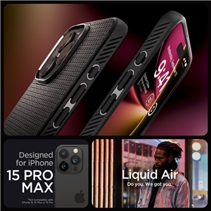 قاب آیفون 15 پرو مکس اسپیگن Spigen Liquid Air for iPhone 15 Pro Max
