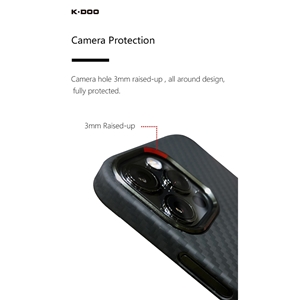 قاب برند کی دوو K-DOO مدل کولار Kevlar برای گوشی آیفون Apple iPhone 12 Pro Max