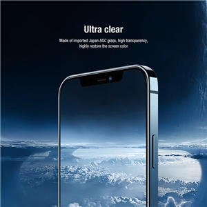 محافظ صفحه و گلس لنز دوربین نیلکین آیفون 12 پرو Nillkin Amazing 2-in-1 HD full screen protector for Apple iPhone 12 Pro