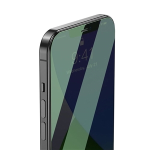 پک 2 تایی محافظ صفحه شیشه ای ضد اشعه Baseus SGAPIPH61P-LP02 Apple iPhone 12 Pro Green Glass