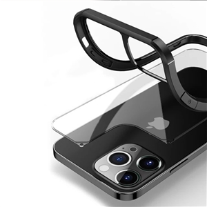 قاب جی تک آیفون 13پرو مکس G-TECH SIROCCO CRYSTAL HYBRID BLACK Case iPhone 13 Pro Max