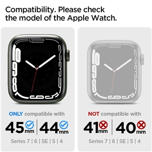 بند و کاور اپل واچ اسپیگن سایز 44/45 | Spigen Rugged Armor Pro Apple Watch Series 7/SE/6/5/4 Case