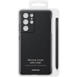 کیف سیلیکونی شرکتی سامسونگ با قلم مدل Samsung Silicone cover S21 Ultra/S21 Ultra 5G EF-PG99