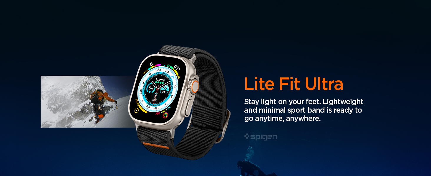  Spigen Lite Fit Ultra Band Designed for Apple Watch