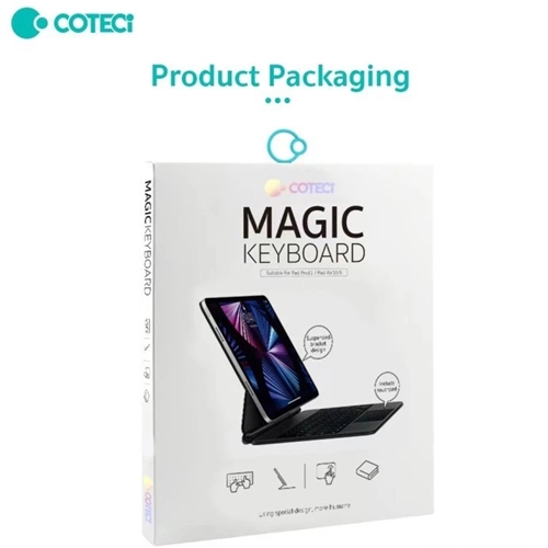 کیبورد مگنتی آیپد پرو 11 برند کوتسی مدل Coteci Magic Keyboard For Apple iPad Pro 11 2020-2021-2022 64012