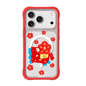قاب برند یانگکیت مدل Dollar Flowers گل های دلاری قرمز Youngkit آیفون مناسب برای Apple iPhone 17 Pro Max