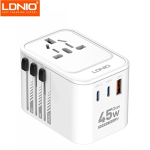 آداپتور شارژ چند منطوره 45 وات الدینیو Ldnio Travel Converter Adapter Z8