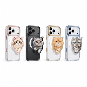 ست قاب شفاف و استند مگنتی Denim نیمی Nimmy Magnetic Crystal Clear مناسب برای Apple iPhone 18 Pro Max