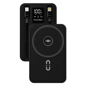 پاوربانک مگسیف 10000mAh پرودوPorodo مدل PD-PBFCH080-BK با گارانتی مناسب گوشی و اپل واچ