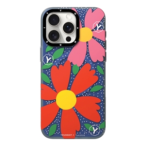 قاب YOUNGKIT یانگکیت Red Sunshine Flowery Smile Magsafe Series مناسب برای Apple iPhone 14