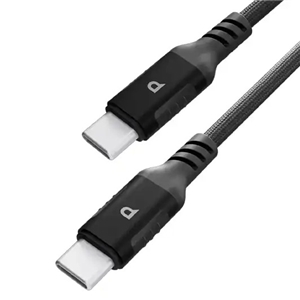 کابل فست شارژ USB-C به USB-C پاورولوژی 60 وات مدل PCAB020LGY طول 1.2 متر