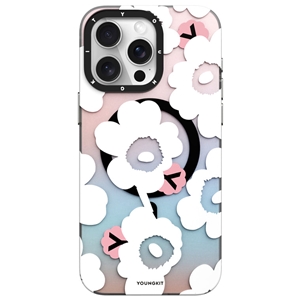 قاب YOUNGKIT یانگکیت White Color Changing Floral Magsafe Series مناسب برای Apple iPhone 13 Pro Max