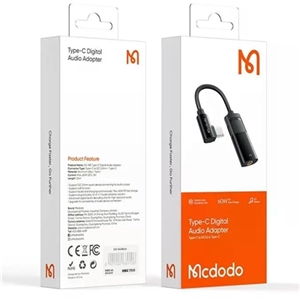 تبدیل صدا تایپ‌ سی به تایپ‌سی و جک 3.5 میلی‌متری مک‌دودو MCDODO CA-188 Audio Cable