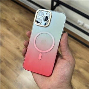 قاب کریستالی متال رینگ گلبهی به همراه مگ سیف مناسب برای Apple iPhone 14 Pro Max