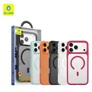 قاب بلو Blueo Skin Friendly Stain & Slip Resistant Magnetic Case-Orange Ring با مگ سیف مناسب برای Apple iPhone 18 Pro