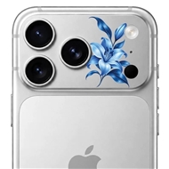محافظ دور لنز طرح لیلیوم آبی Blue Lilium بلو Blueo Invisible Shock-Resistant Lens Protection مناسب برای Apple iPhone 18 Pro