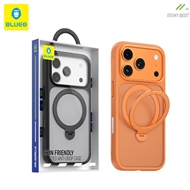 قاب برند بلوئو مدل Blueo Skin Friendly Frosted Anti-drop Case Ring Stand 360° مناسب برای Apple iPhone 17 Pro