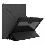 کاور چرمی هوشمند نیلکین سامسونگ Samsung Tab S10 Ultra Nillkin Bumper Leather Case Pro