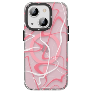 قاب YOUNGKIT یانگکیت Pink Ink Painting Classic Anti-Drop Impact Series Apple iphone مناسب برای Apple iPhone 13