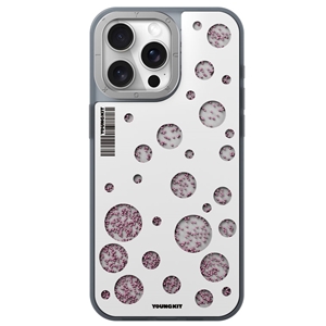 قاب YOUNGKIT یانگکیت White Polka Dots Quicksand Magsafe Series مناسب برای Apple iPhone 14 Pro Max