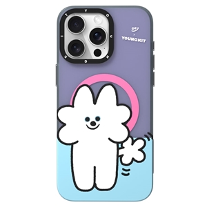 قاب YOUNGKIT یانگکیت Purple OolOol Cute Series Apple iphone مناسب برای Apple iPhone 15 Pro Max