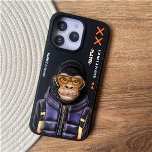 قاب Nimmy Cool & Cute Series مشکی میمون مناسب برای Apple iPhone 15