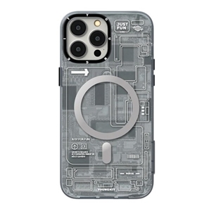 قاب YOUNGKIT یانگکیت Technology Series Gray مناسب برای Apple iPhone 15 Pro Max