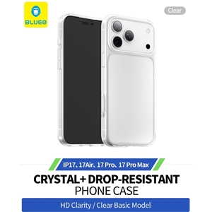 قاب برند بلوئو مدل Blueo Crystal Drop Resistance iphone مناسب برای Apple iPhone 17 Pro Max