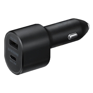 شارژر فندکی اصلی سامسونگ 45 وات همراه با کابل تایپ سی Samsung Super Fast Dual Car Charger (45W+15W) EP-L5300XBEGWW