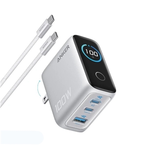 اداپتور 100 وات انکر مدل Anker Charger 3 Port 100W GaN II Fast Charging B121B