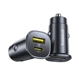 شارژر فندکی دو پورت 30 وات بیسوس Baseus GoTrip DP1 Car Charger BS-C15C1