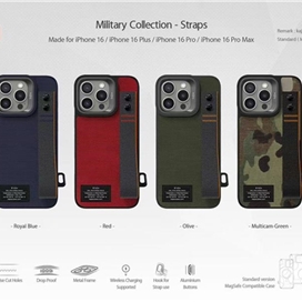 قاب برند Kajsa کجسا Military Straps Magsafe مناسب برای Apple iPhpne 16