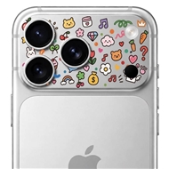 محافظ دور لنز طرح Colorful برند بلو مدل Blueo Invisible Shock-Resistant Lens Protection مناسب برای Apple iPhone 17 Pro Max