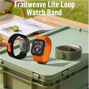 بند اپل واچ برند بلو مدل Blueo Trailweave Lite Loop Watch Band مناسب برای 44-45-46-49 mm