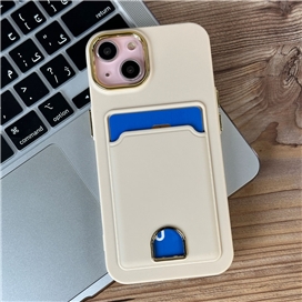 قاب چرمی Leather مدل جاکارتی دار مناسب برای Apple iPhone 12