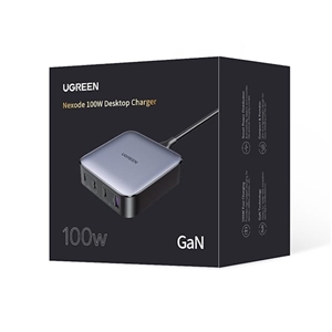 شارژر رومیزی 100 وات Nexode با 3 پورت USB-C و 1 پورت USB-A یوگرین مدل CD328