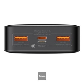 پاوربانک 1000 بیسوس 20Wوات Baseus Bipow Digital Display PPBD10K-X