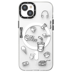 قاب YOUNGKIT یانگکیت White Playting MagSafe Series Apple مناسب برای Apple iPhone 13