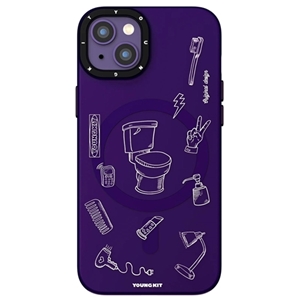قاب YOUNGKIT یانگکیت مدل Purple Playting MagSafe Series مناسب برای Apple iPhone 14
