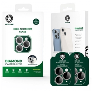 محافظ لنز دوربین گرین مدل Diamond مناسب برای گوشی موبایل اپل iPhone 13 Pro Max