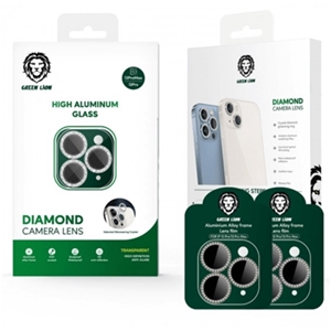 محافظ لنز دوربین گرین مدل Diamond مناسب برای گوشی موبایل اپل iPhone 13 Pro
