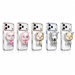 ست قاب شفاف و استند مگنتی Glasses Series برند نیمی Nimmy Magnetic Crystal Clear مناسب برای Apple iPhone 18 Pro Max
