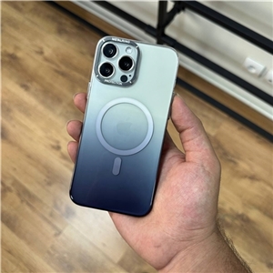 قاب کریستالی متال رینگ مشکی به همراه مگ سیف مناسب برای Apple Iphone 14