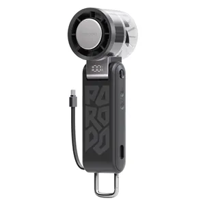 پنکه دستی و پاور بانک پورودو مدل Porodo Chillo Volt Foldable Handheld Fan