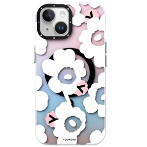 قاب YOUNGKIT یانگکیت White Color Changing Floral Magsafe Series مناسب برای Apple iPhone 14